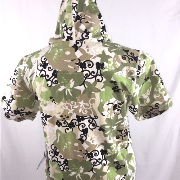 Hoodie Size S Greens Colors Bright Short Sleeves (103) - Picture 5 of 7